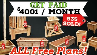 How I Made $4001 Per Month Woodworking.   Make Money Woodworking.   Projects That Sell.