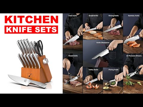 🌟 Kitchen Knife Sets with Block 2022 | Emojoy, Master Maison, imarku, BRODARK