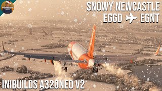 [MSFS] Its Snowing!! | EGGD 🇬🇧 - EGNT 🇬🇧 | iniBuilds A320 v2 | VATSIM | EasyJet