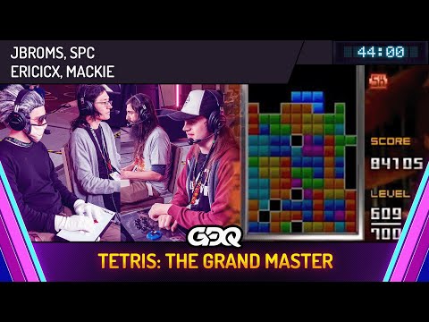 Tetris: The Grand Master by JBroms, spc. EricICX and Mackie in 44:00 - Awesome Games Done Quick 2025