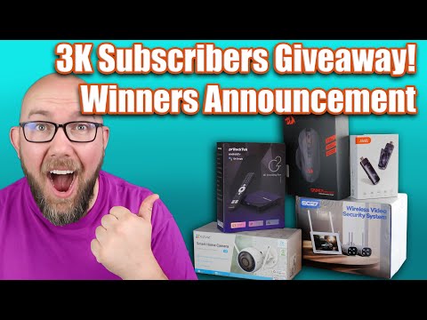 3K Subscribers Giveaway WINNER ANNOUNCEMENT