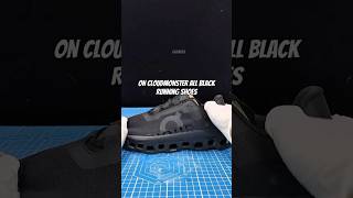 On Cloudmonster All Black Running Shoes. #shorts #oncloudmonster #qcrunning