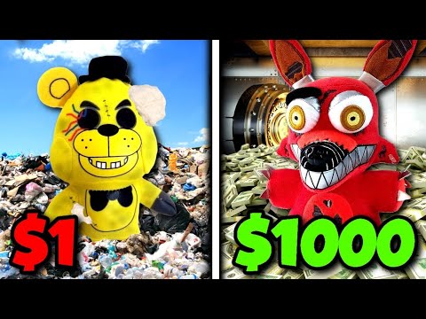 $1 VS $1,000 FNAF Plush...