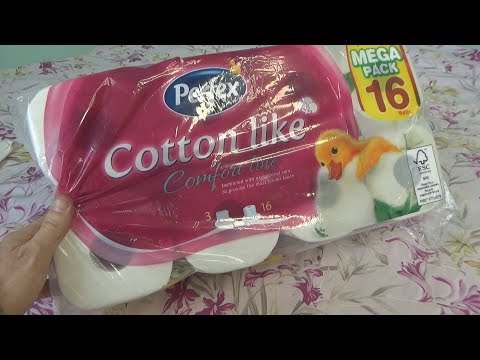 Perfex Cotton Like Comfort Line Toilet Paper Mega Pack 16 pcs Unboxing and Test