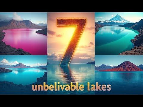 7 Unique Lakes with Unbelievable Colors #ColorfulLakes #NatureWonders #GeographyFacts