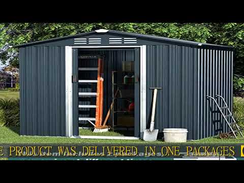 Gotland 6' x 4' Metal Storage Shed for Outdoor, Outdoor Storage Shed with Design of Lockable Doors,