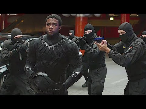 Black Panther vs Bucky and Captain America | Movie Scene