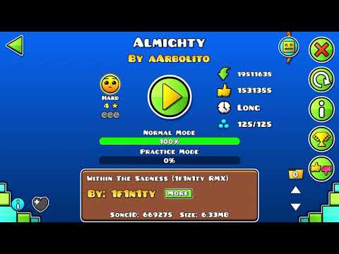 Geometry dash world featured almighty