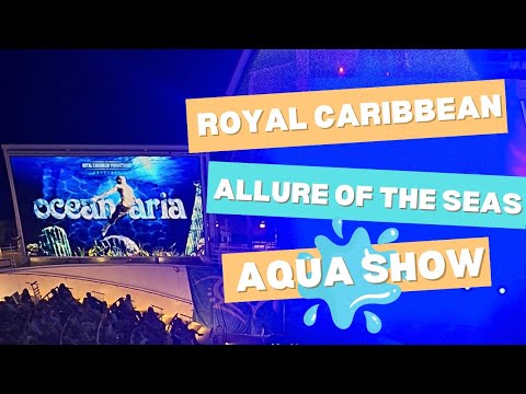 Dive into Oceanaria AquaShow - Aboard Allure of the Seas! 🎉🛳 #oceanaria #aquashow #allureoftheseas