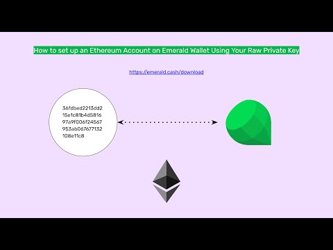 How to set up an Ethereum Account on Emerald Wallet Using Your Raw Private Key