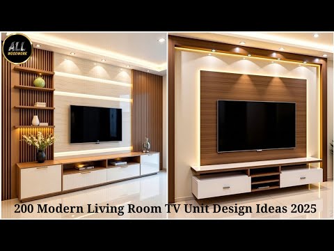 200 Modern Living Room TV Unit Design Ideas 2025 | TV Stand & Wall Decoration Ideas & Wall Cladding