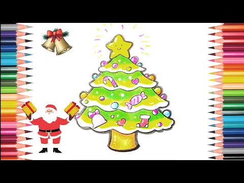 Christmas Drawing Ideas 🌲| Christmas Drawing Easy | Christmas Tree Drawing