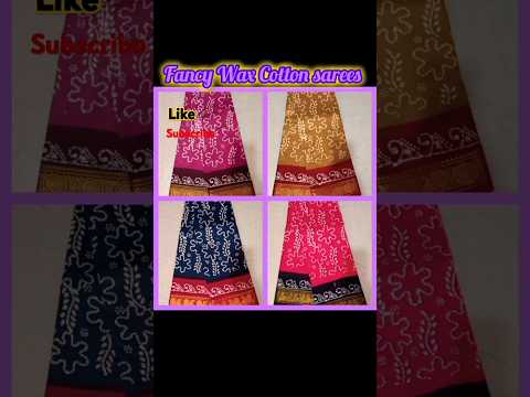 Fancy Print Wax Cotton Sarees #shorts#viaralshorts#purecottonsarees#trending#traditionalsaree