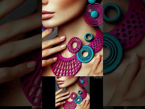 AI design #polymerclay #polymerclayjewellery #polymerclayearrings #polymerclaynecklace #fashion