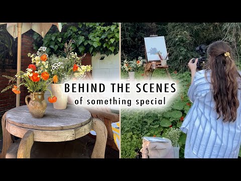 BEHIND THE SCENES *photoshoots, flower arrangements & estate sale*