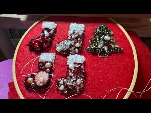 Christmas Tree Brooch DIY Live