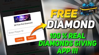 FREE FIRE DIAMONDS EARNING APP || 100% REAL DIAMONDS GIVING APP || FREE DIAMONDS IN FREE FIRE