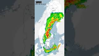 SMHI Radar 2021-08-16 to 2021-08-19