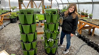 Planting Up Two GreenStalk Vertical Gardens! 🌿🌿🌿 // Garden Answer