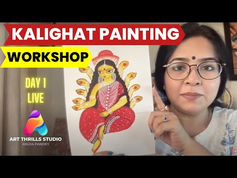 Kalighat Painting Live Workshop : Day 1