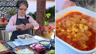 How to make Pozole Rojo con Patitas de Puerco / Step by Step with TIPS ❤️