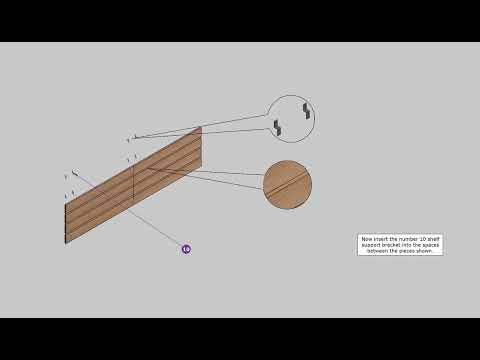 DIY Headboard Plans with Nightstands, Storage - All Bed Sizes (Full, Twin, Queen, King), 166x48 Inch