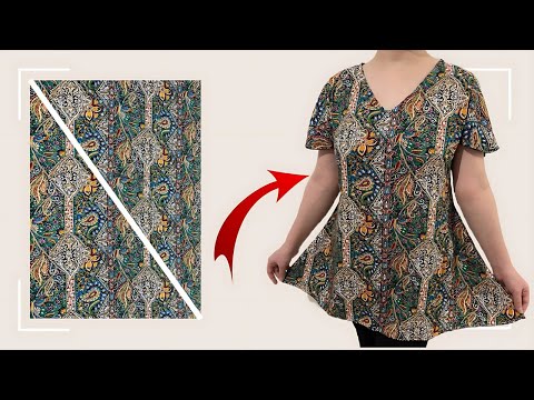 Very Easy Only 1 meter Fabric Cut in 5 minute and Sew only 10 minute ✂️ For Beginners Sewing