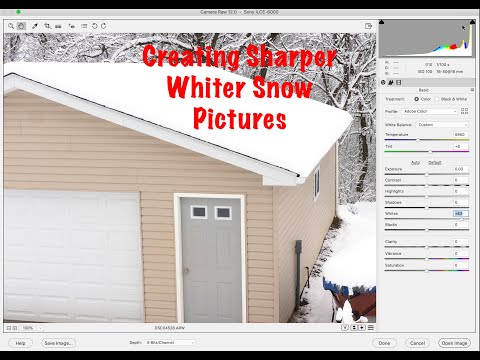 Creating Sharper Snow Pictures Camera RAW