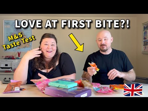 Americans Try M&S Brand Snacks - British Biscuits, Sweets & More!