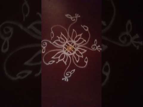 Easy rangoli design||louts rangoli design #daily #rangoli #indianart #muggulu #art