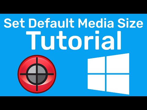 Set Default Film Media Size on Windows