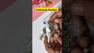 Unboxing kundan stones #unboxing #unboxingvideo #kundan #kundanstone #ytshorts #shorts