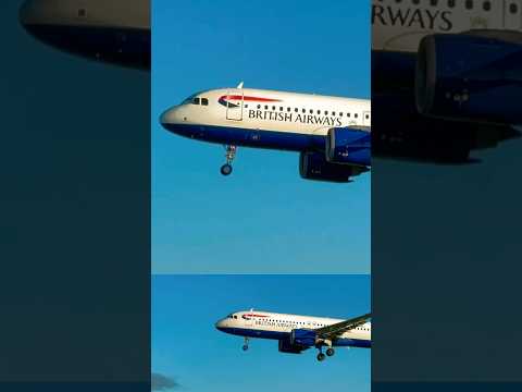 British Airways landing at Barcelona #youtubeshorts #remix #shorts #short #planespotting #aviation