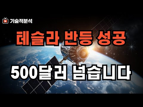 테슬라 반등 500달러 넘을까?! 상승 가능한 이유 ｜ SOXL 조금만 더 기다리세요!