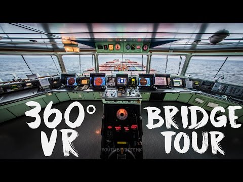 360 Video - Bridge of the 323m Mega Ship (LG 360 VR CAM)