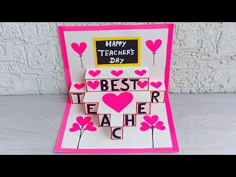 DIY - Happy Teachers Day Card | Teacher’s Day Card | Handmade Card For Teacher’s Day