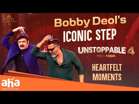 Bobby Deol’s Iconic Step | Unstoppable With NBK |  | Ranbir, Rashmika | ahavideoIN