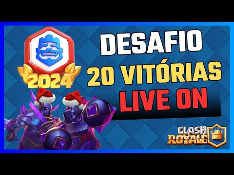 NATAL NATALINO NO CLASH ROYALE AO VIVO 🔥 DESAFIO DAS 20 VITÓRIAS!