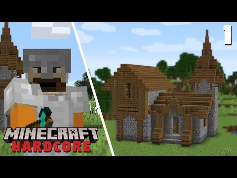 Minecraft Hardcore Let's Play Ep. 1 - Starter House!