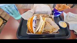 #TacoTuesday Taco Bell Cheesy Gordita Crunch $7 Luxe Cravings Box and Nacho Fries