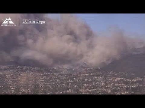 Dramatic timelapse footage shows explosion of Palisades Fire