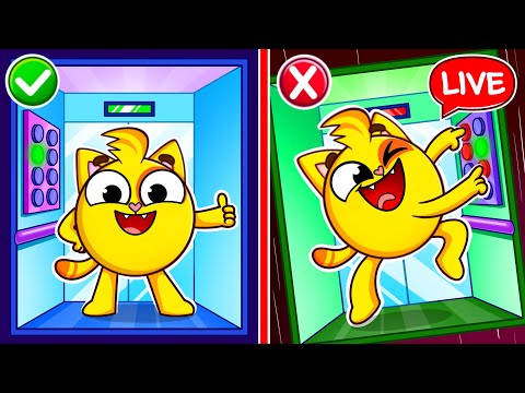 Don’t Jump In Elevator 🙀❌Safety Mall Tips | Funny Kids Songs 😻🐨🐰🦁And Nursery Rhymes by Baby Zoo