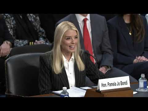 Grassley Questions Pam Bondi at Senate Judiciary Committee Hearing