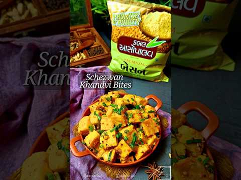 Khandvi | Khandvi Bites | Schezwan Khandvi | Asopalav Besan | Snack Recipe | Besan Recipe | #shorts