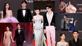 Outstanding couples on the red carpet of Tencent Video All Star Night 2025