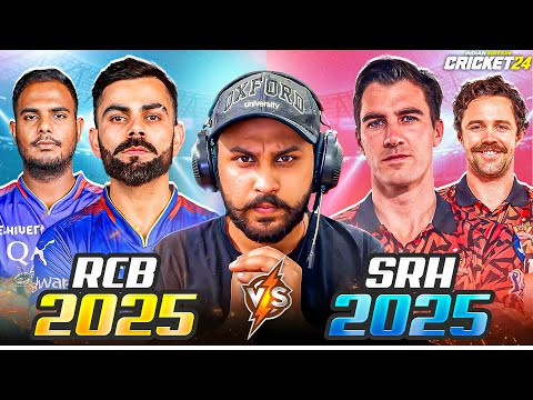 CAN VIRAT SHINES IN MUST WIN MATCH 🔥 IPL 2025 🏆 RCB vs SRH - Cricket 24