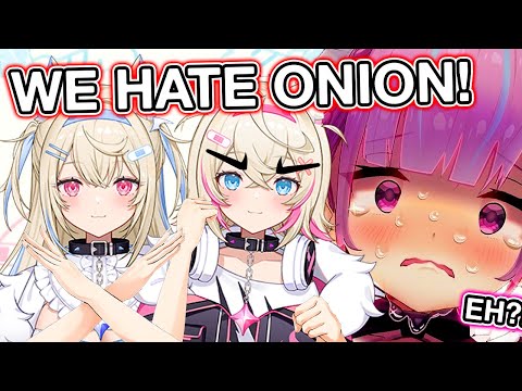 Fuwawa and Mococo can't be around onions! (poor aqua)【HOLOLIVE  EN】