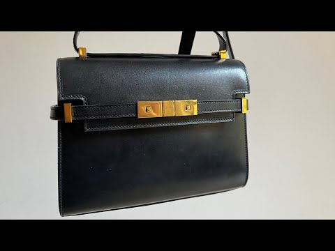 SAINT LAURENT MINI MANHATTAN BAG | 1 year review, wear & tear update