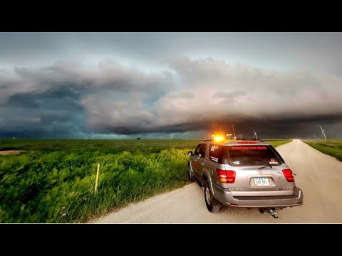 Central Kansas Derecho 5-19-24 Massive Shelf Cloud