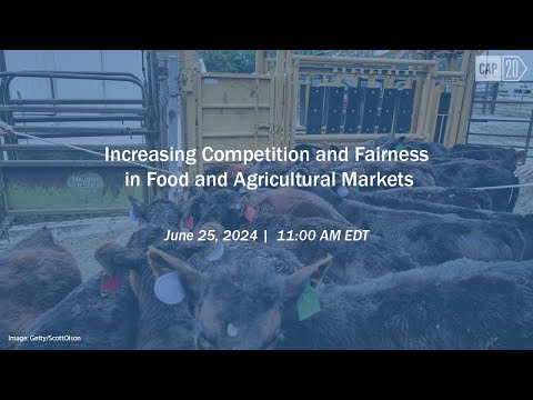 Increasing Competition and Fairness in Food and Agricultural Markets